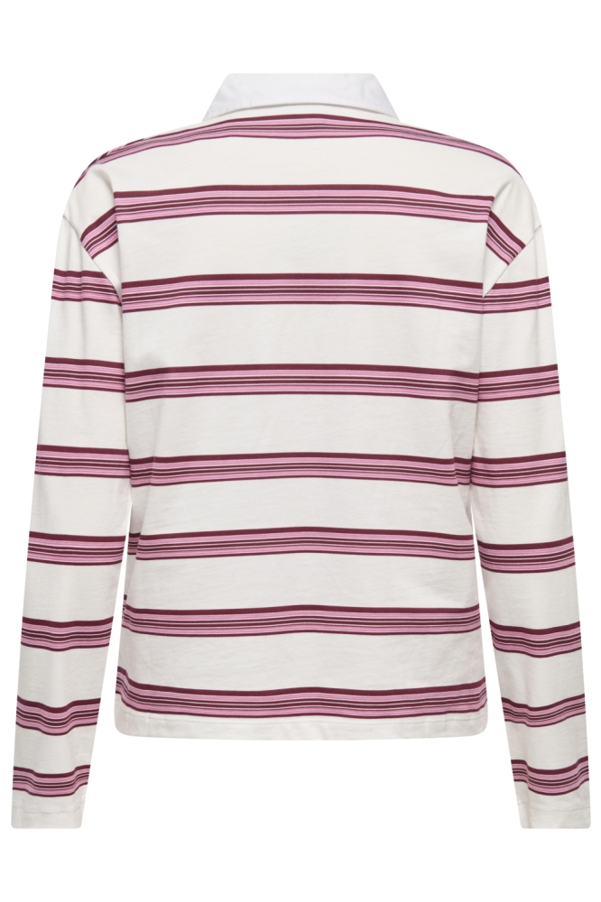 JDYDARLING L/S POLO SHIRT JRS 15354378 CLOUD DANCER/MIX COLORS